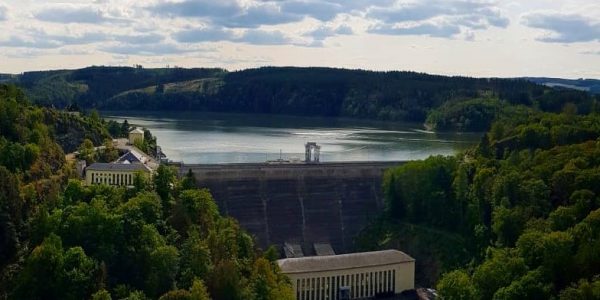 Bleilochtalsperre - Staumauer Bleilochstausee