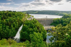 Staumauer Bleilochtalsperre / Bleilochstausee